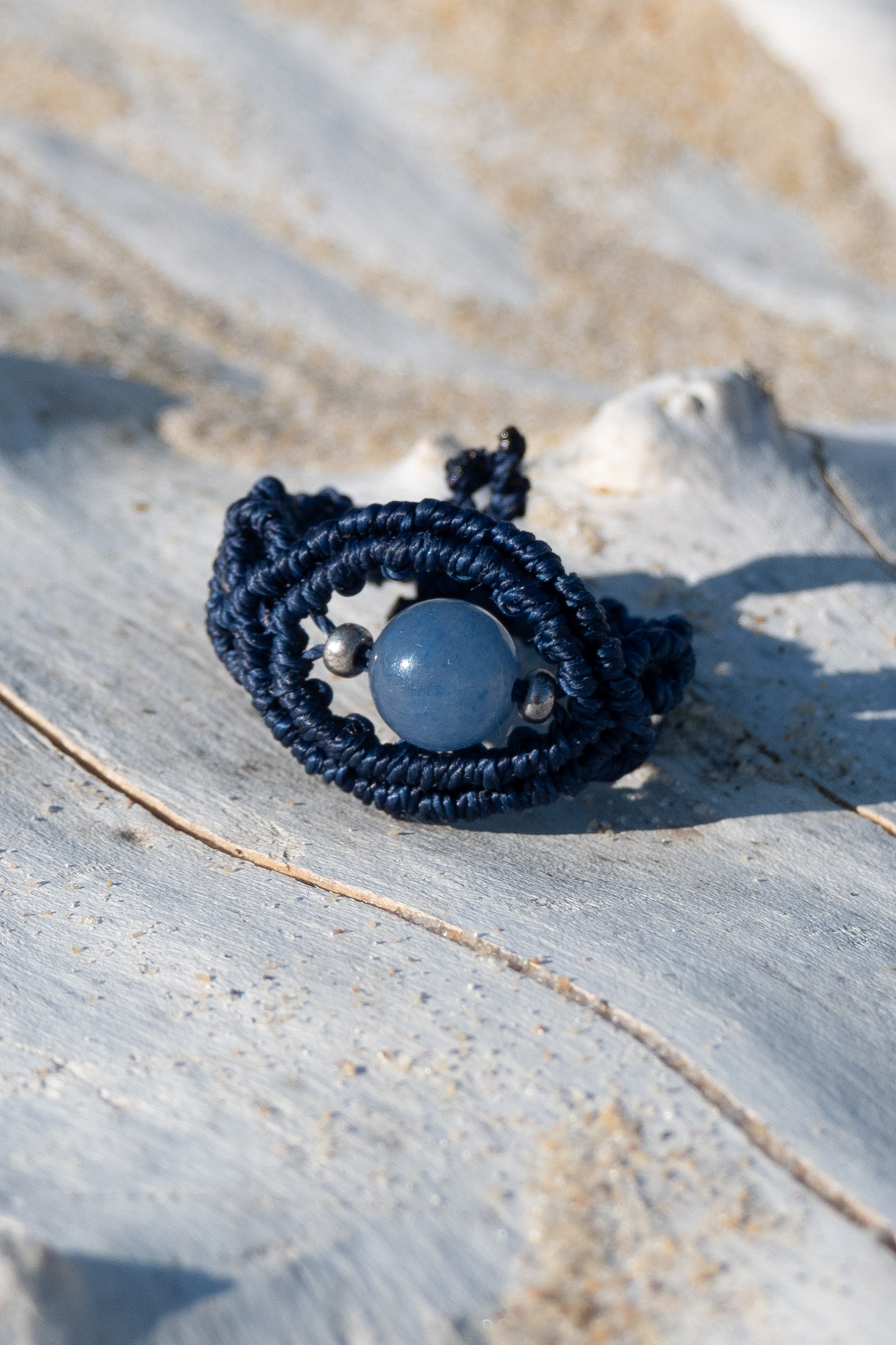 bague bleu pierre bleu